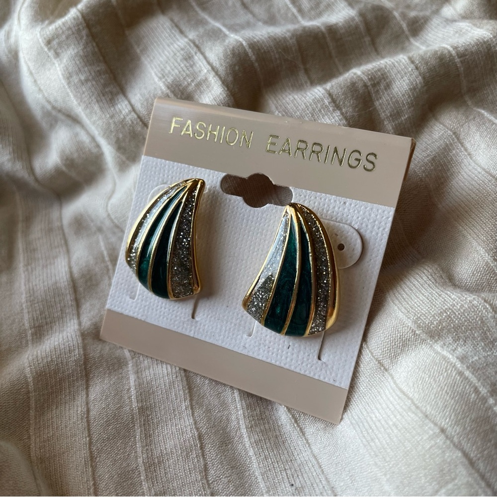 Gold and Silver Fashion Earrings